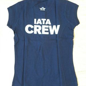 - Dark NAVY BLUE IATA t- shirt short sleeves